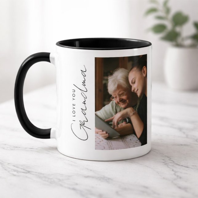 Mug Custom Photo I love you Grandma (Créateur téléchargé)