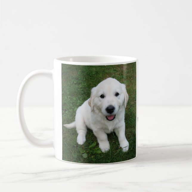 Mug Custom  Photo Pet Simple Modern Name (Gauche)