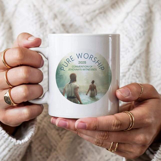 Mug Custom Pure Worship 2025 Convention JW Gifts (Créateur téléchargé)
