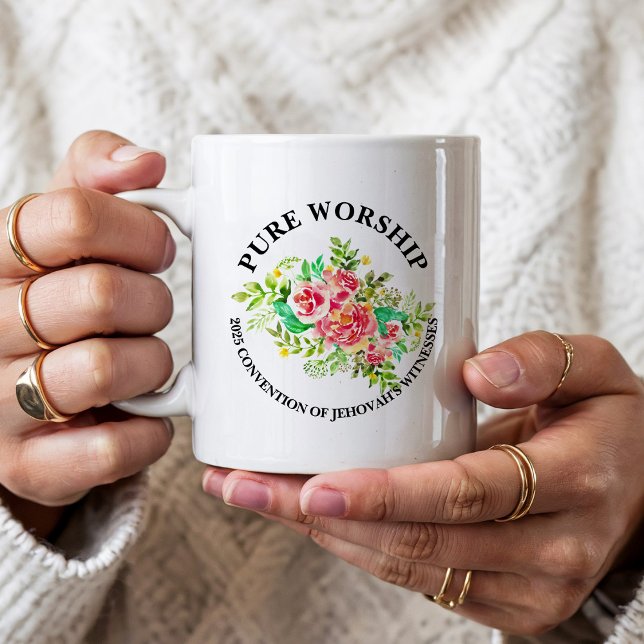 Mug Custom Pure Worship 2025 Convention JW Gifts (Créateur téléchargé)