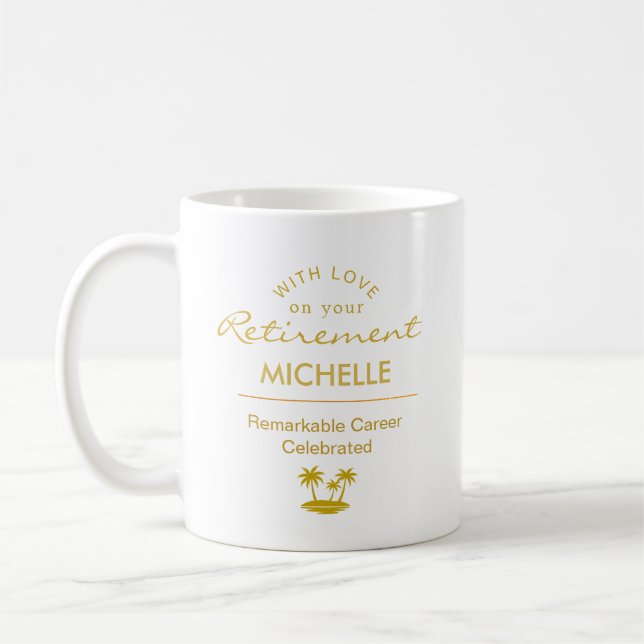 Mug Custom Retirement Remarkable Career Celebrated (Gauche)