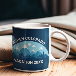 Mug Custom Ski Town Colorado City Blue Mountain Home