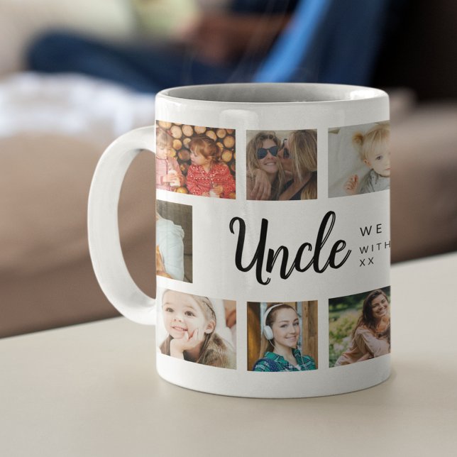 Mug Custom Uncle 18 Photo Collage (Créateur téléchargé)