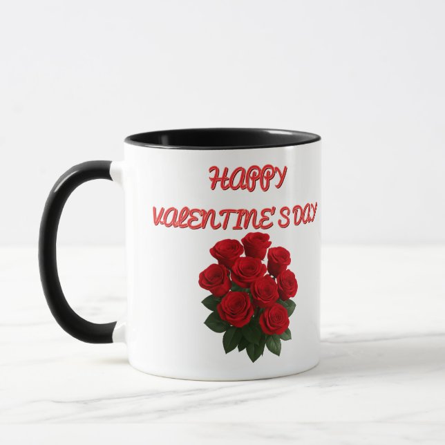 Mug Custom Valentine’s Mug–Editable Photo, Name Messag (Gauche)