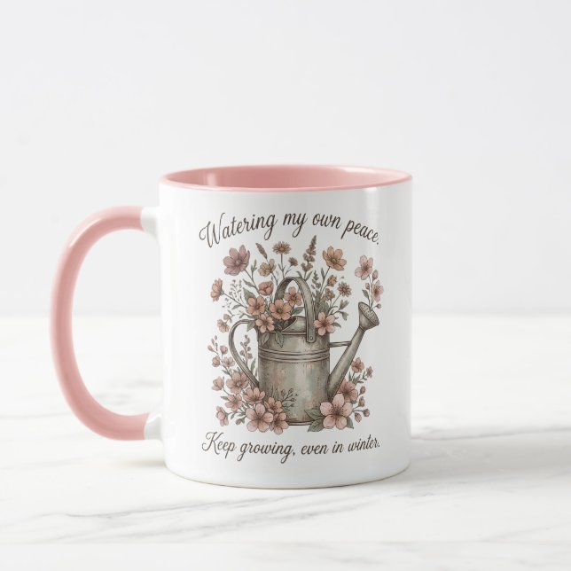 Mug Custom Vintage Floral Botanical (Gauche)