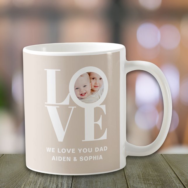 Mug Custom We Love You Dad Fête des pères photo (Créateur téléchargé)
