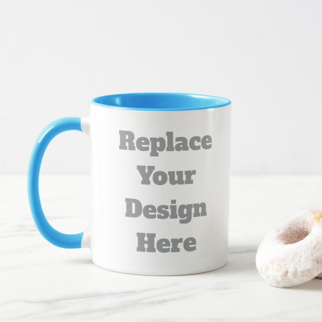 Mug Custom Wedding Gift – Create Your Own Personalized (Avec donut)