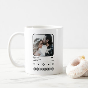 Mug Custome Photo Song Playlist Couple Valentine's Day