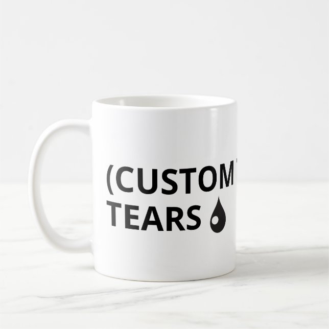 Mug Customisez votre propre texte - déchirures (Gauche)