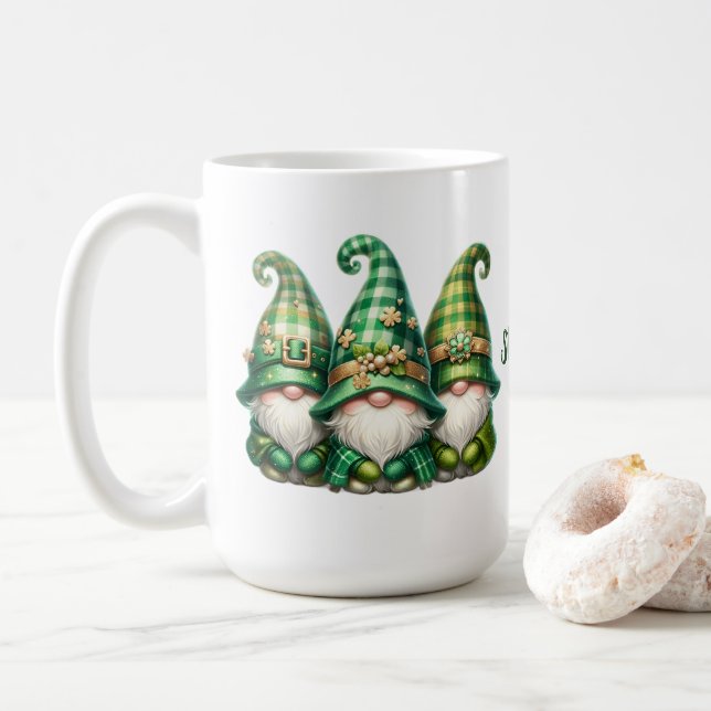 Mug Customizable St. Patrick's Day (Avec donut)