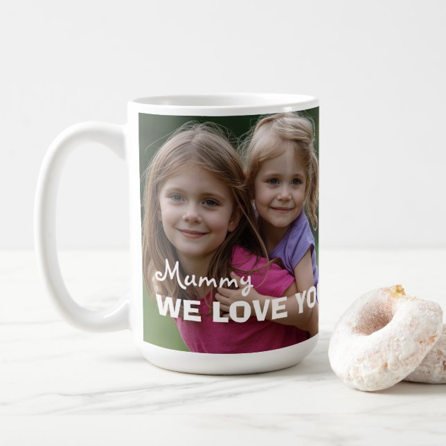 Mug Customized with 2 and text (Avec donut)