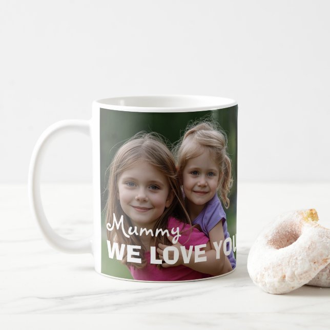 Mug Customized with 2 and text (Avec donut)