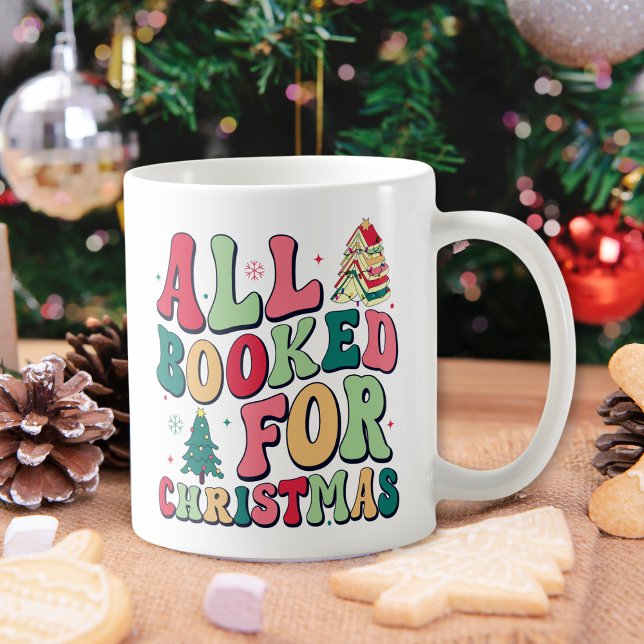 Mug Cute All Booked For Christmas Librarian (Créateur téléchargé)