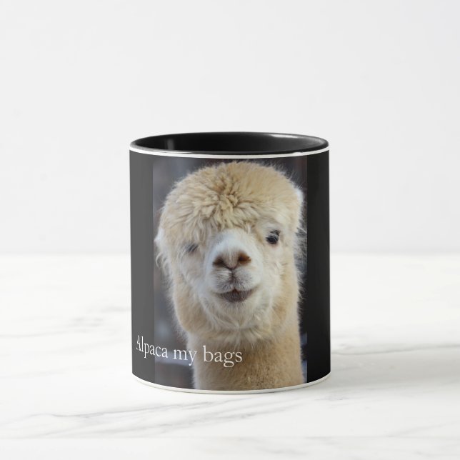 Mug Cute Alpaca face (Centre)