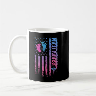 Mug Cute American Flag - Patreotic NICU Nurse