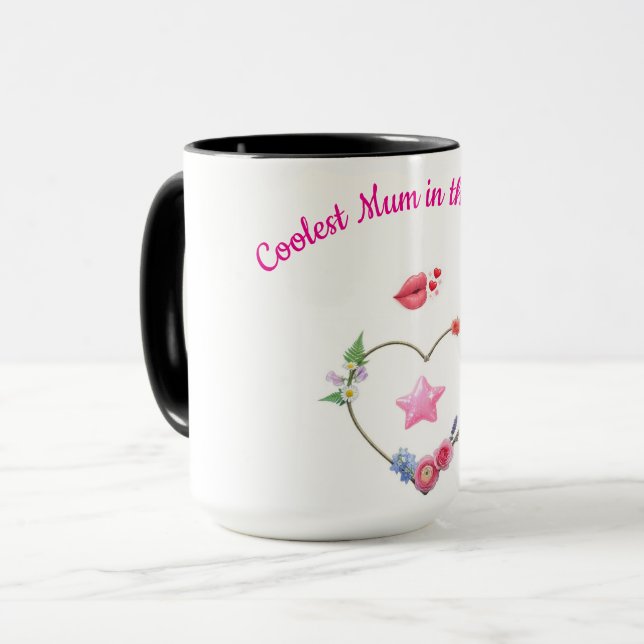 Mug Cute and Simple Mom's (Devant gauche)