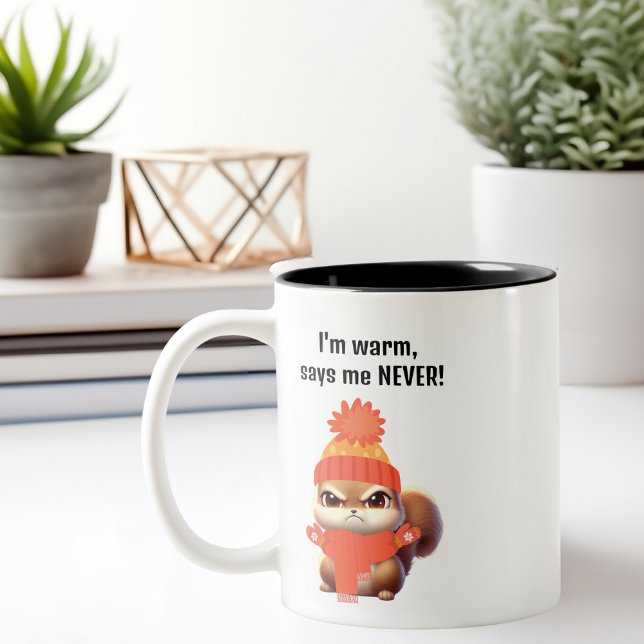 Mug Cute Angry Squirrel, drôle d'anniversaire (Créateur téléchargé)