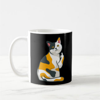 Mug Cute Animal Chat Qui Te Flippe Du Doigt Moyen