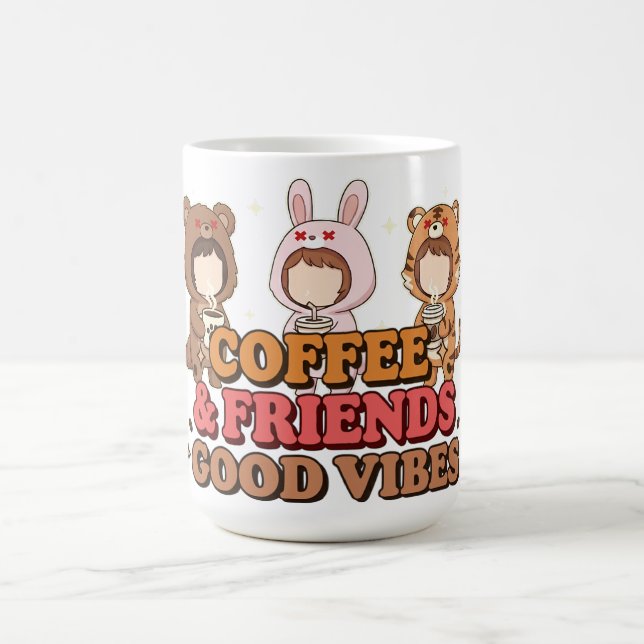 Mug Cute Animal Friends Coffee Lovers (Centre)