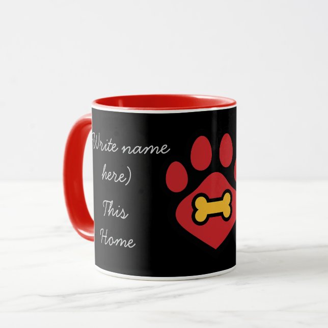 Mug Cute Animal Paw Print (Devant gauche)