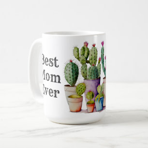 Mug Cute aquarelle cactus succulents dans les pots