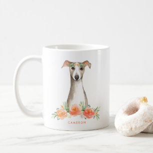 Mug Cute Aquarelle Whipper Peach Floral