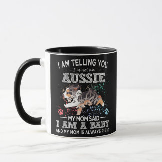 Mug Cute Aussie Mom Puppy Australian Shepherd Chien