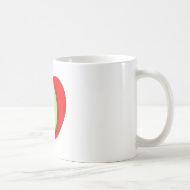 Mug Cute Avocado Dans Le Coeur Rouge (Droite)