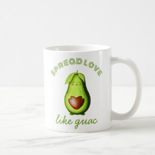 Mug Cute Avocado personnalisé Art original dessiné à l