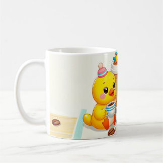 Mug cute baby birds coffee