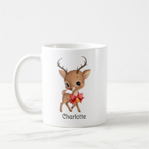 Mug Cute Baby Reindeer Enfants de Noël personnalisés