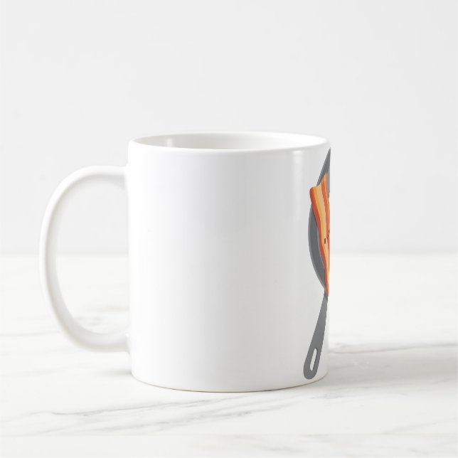 Mug Cute Bacon et ovocyte Eggcellent Ensemble Pun (Gauche)