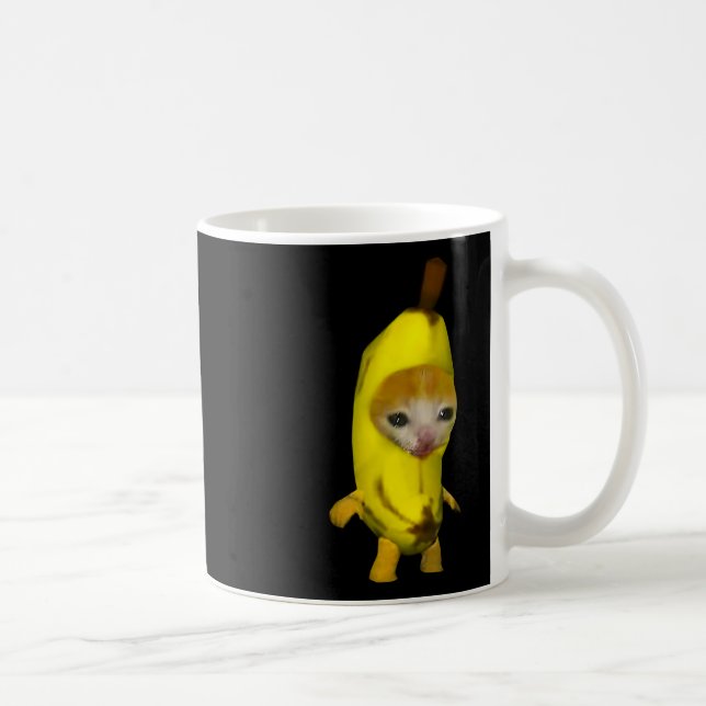Mug Cute Banana Chat Happy Bananacat Mème Kitty Chat L (Droite)