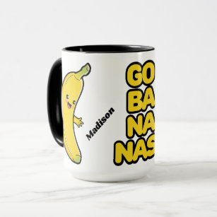 Mug Cute bananes nom personnalisé