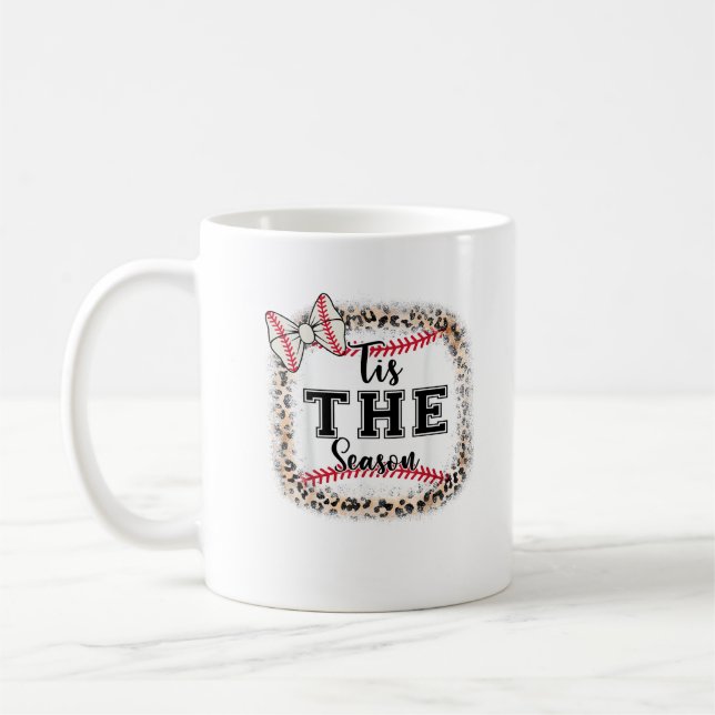 Mug Cute Baseball Tis The Season Mom Sister Toddler Gi (Gauche)