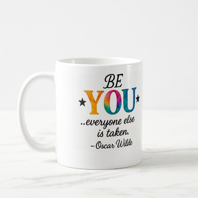 Mug Cute BE YOU! Inspirational quote (Gauche)