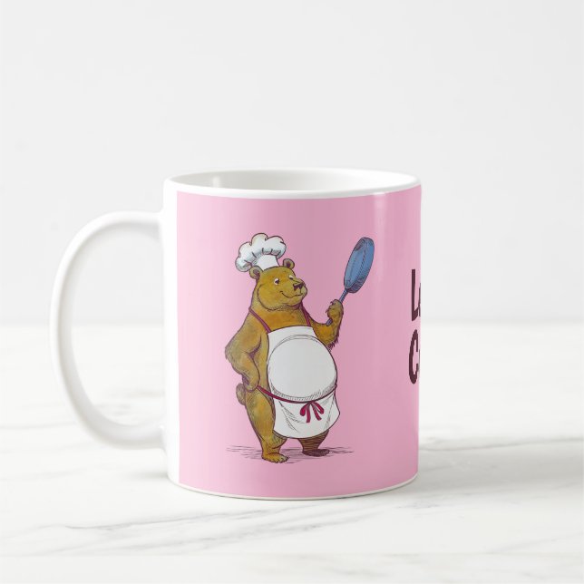 Mug Cute Bear Cuisine, Cuisinons le cadeau Chefs (Gauche)