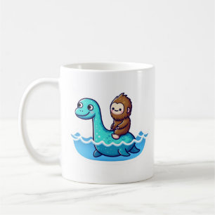 Mug Cute Bigfoot avec mignonne Loch Ness