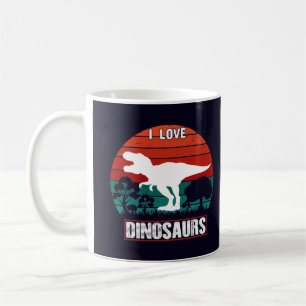 Mug Cute Black I Love Dinosaur