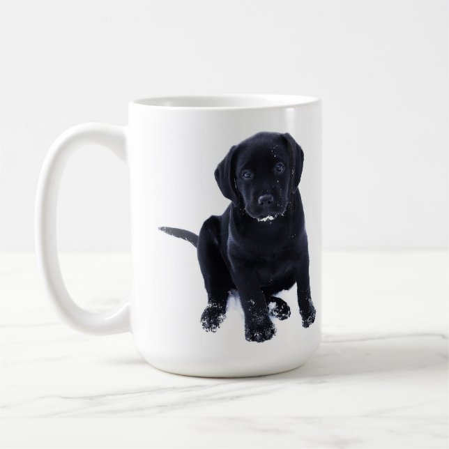 Mug Cute Black Lab Labrador Retriever Chien (Gauche)