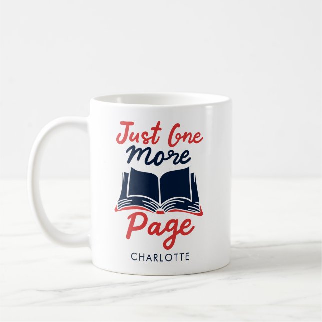 Mug Cute Bookworm Author Gag personnalisé (Gauche)