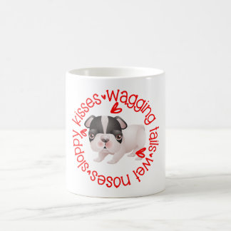 Mug Cute Boston Terrier, baisers négligés