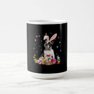 Mug Cute Boston Terrier Jour de Pâques Oeufs de lapin