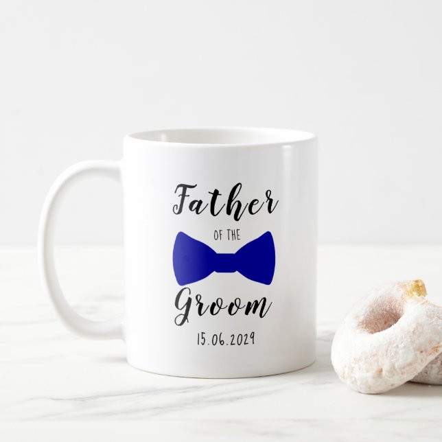 Mug Cute Bow Cravate père de la pièce Personnalisée (Avec donut)