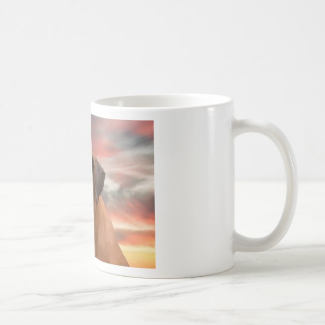 Mug Cute Boxer Dog Eau Couleur Huile Peinture Art (Droite)