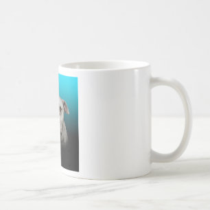Mug Cute Boxer Dog w Blue Black Gradient arrière - pla