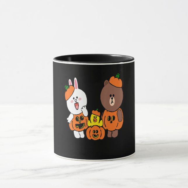 Mug Cute Brown Ours Cony Lapin Lapin Lapin Citrouille  (Centre)