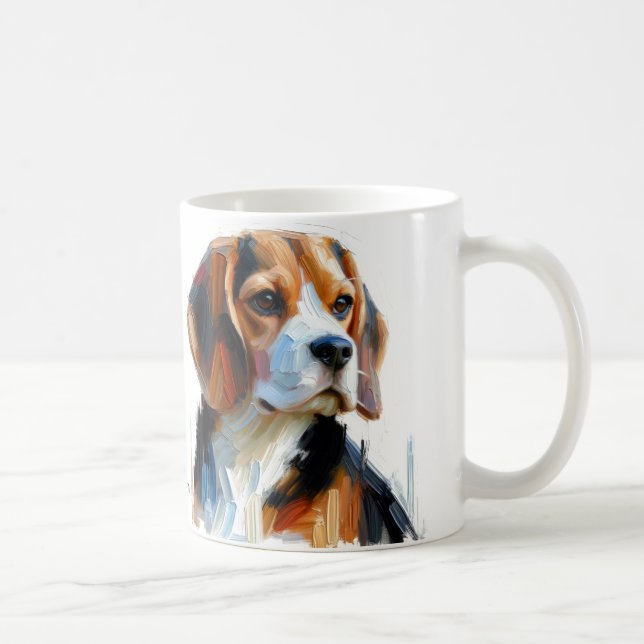 Mug Cute Browns Portrait De Beagle (Droite)