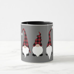 Mug Cute Buffalo Plaid Gnomes de Noël
