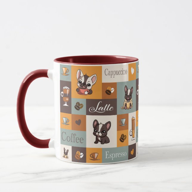 Mug Cute Bulldog Coffee Love (Gauche)